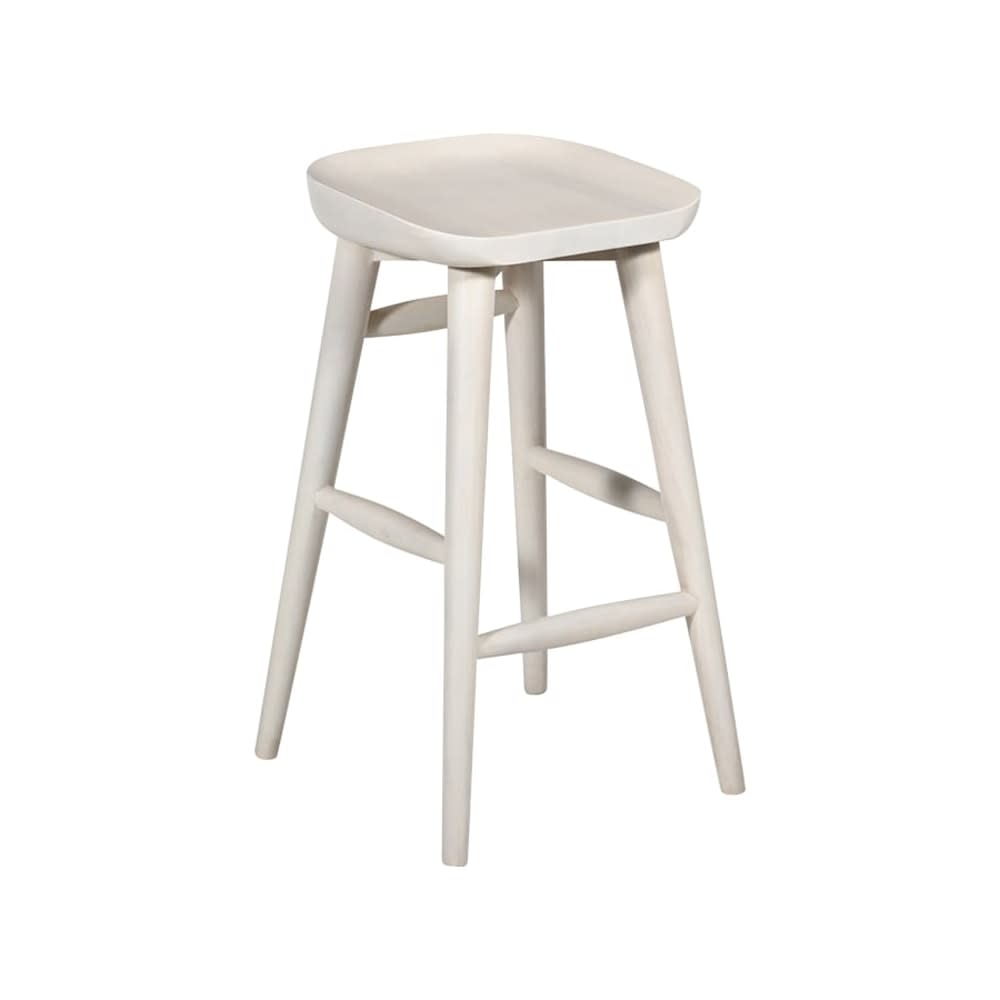 Ace Counter Stool Mango Wood White color White