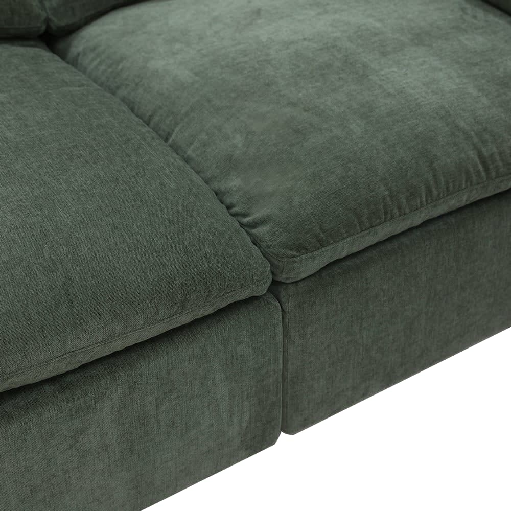 Cloud Deep Muse Forest Modular Sofa - 4 Piece color Muse Forest
