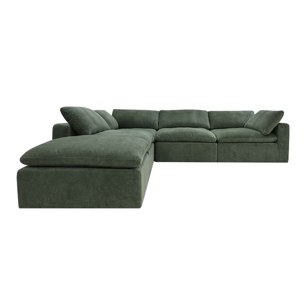 Cloud Deep Muse Forest Modular Sofa - 5 Piece color Muse Forest