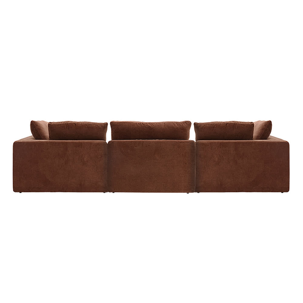 Cloud Muse Rust Modular Sofa - 4 Piece color Muse Rust