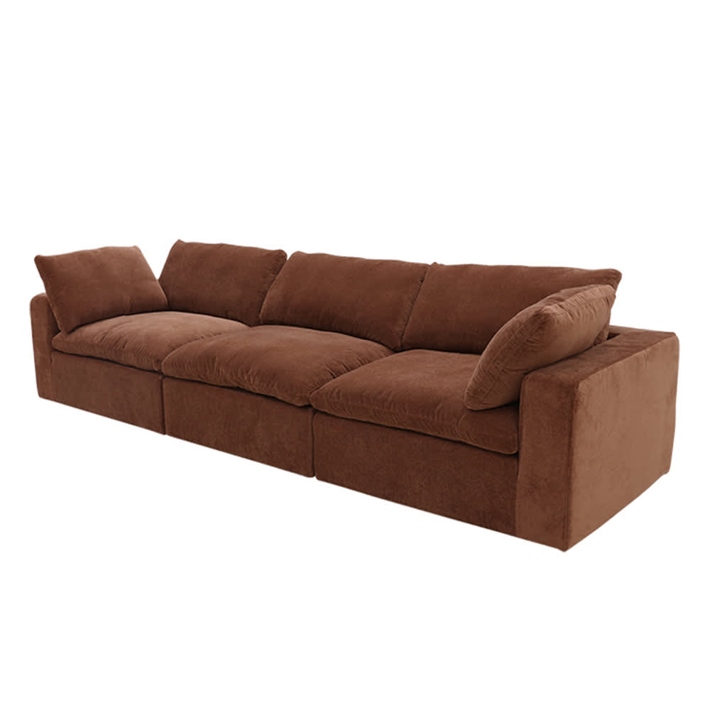 Cloud Muse Rust Modular Sofa - 3 Piece color Muse Rust