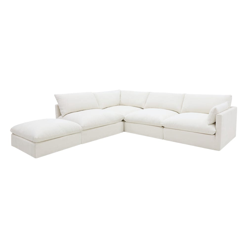 Willow Tribute Ice Modular Sofa - 5 Seater LAF Terminal color Tribute Ice