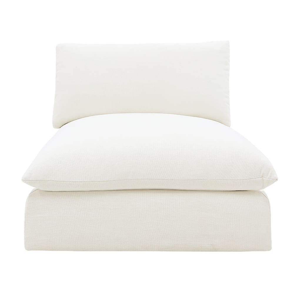 Willow Tribute Ice Armless Sofa Module color Tribute Ice