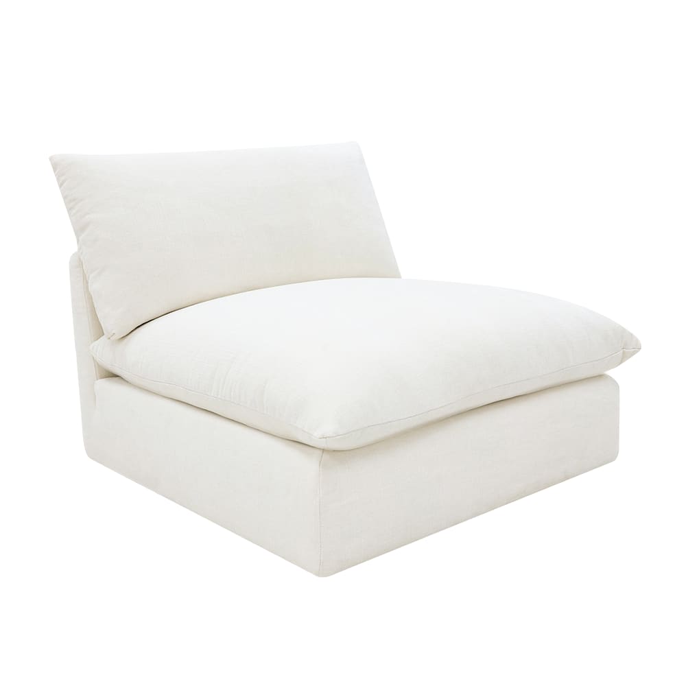 Willow Tribute Ice Armless Sofa Module color Tribute Ice