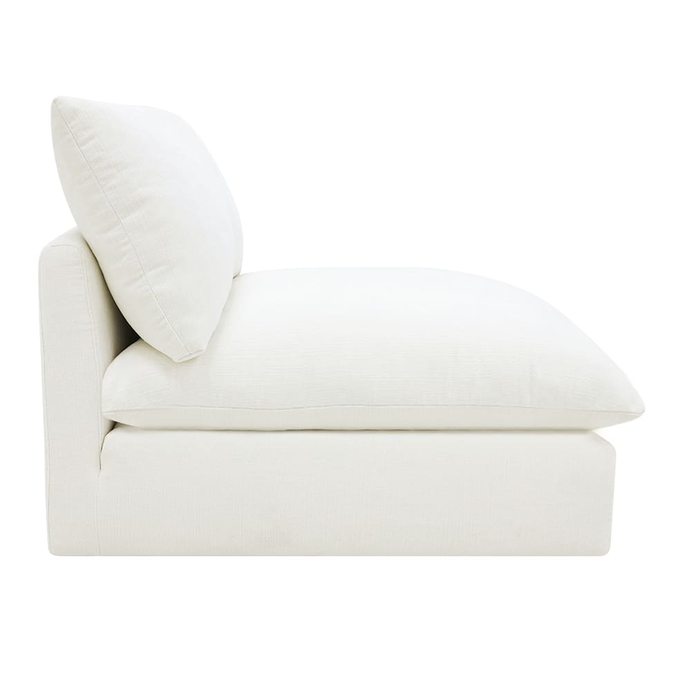 Willow Tribute Ice Armless Sofa Module color Tribute Ice