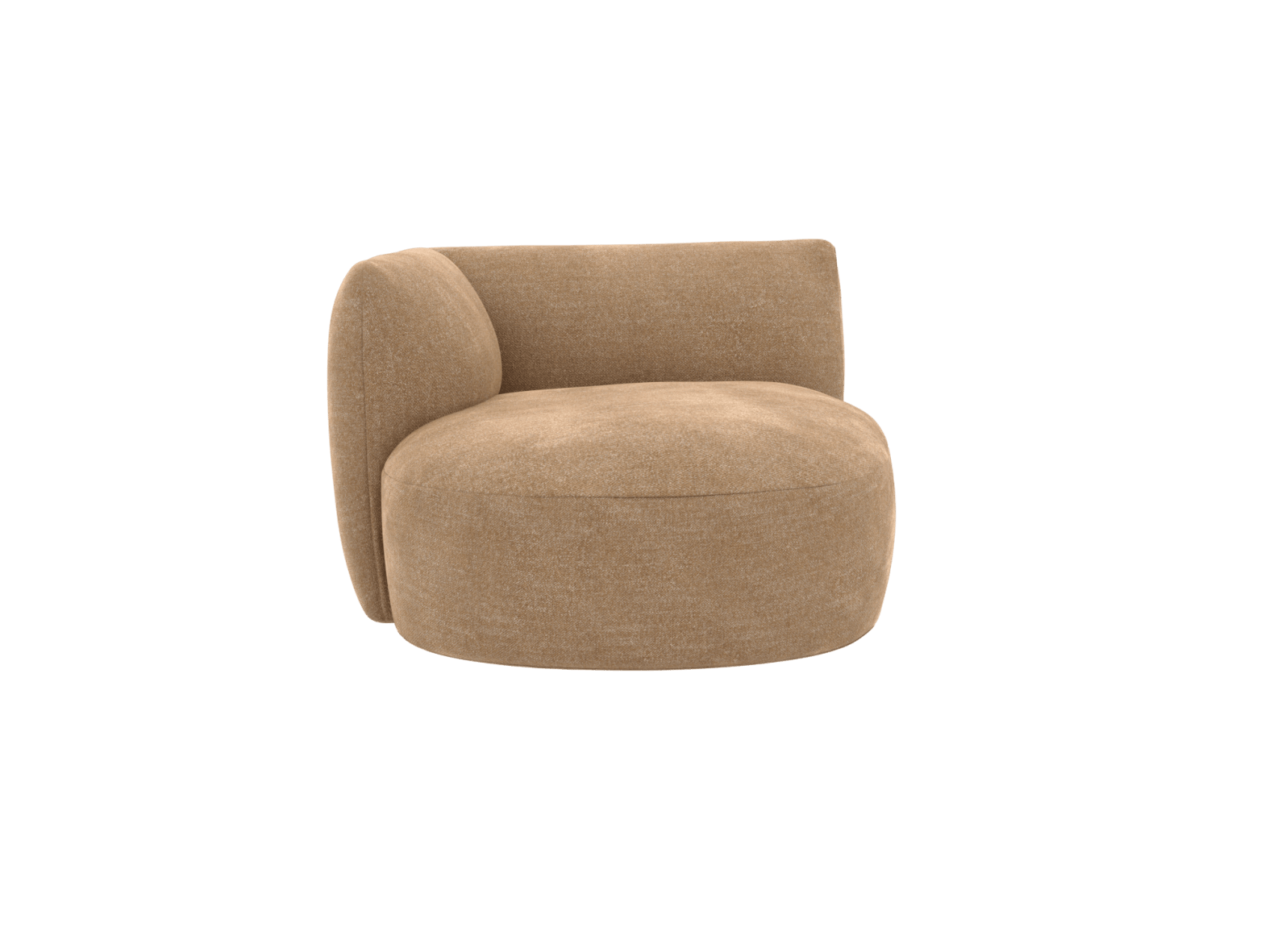 Buy Dillon Avon Honey Round Chaise Left Arm Facing Module - Elme Living ...
