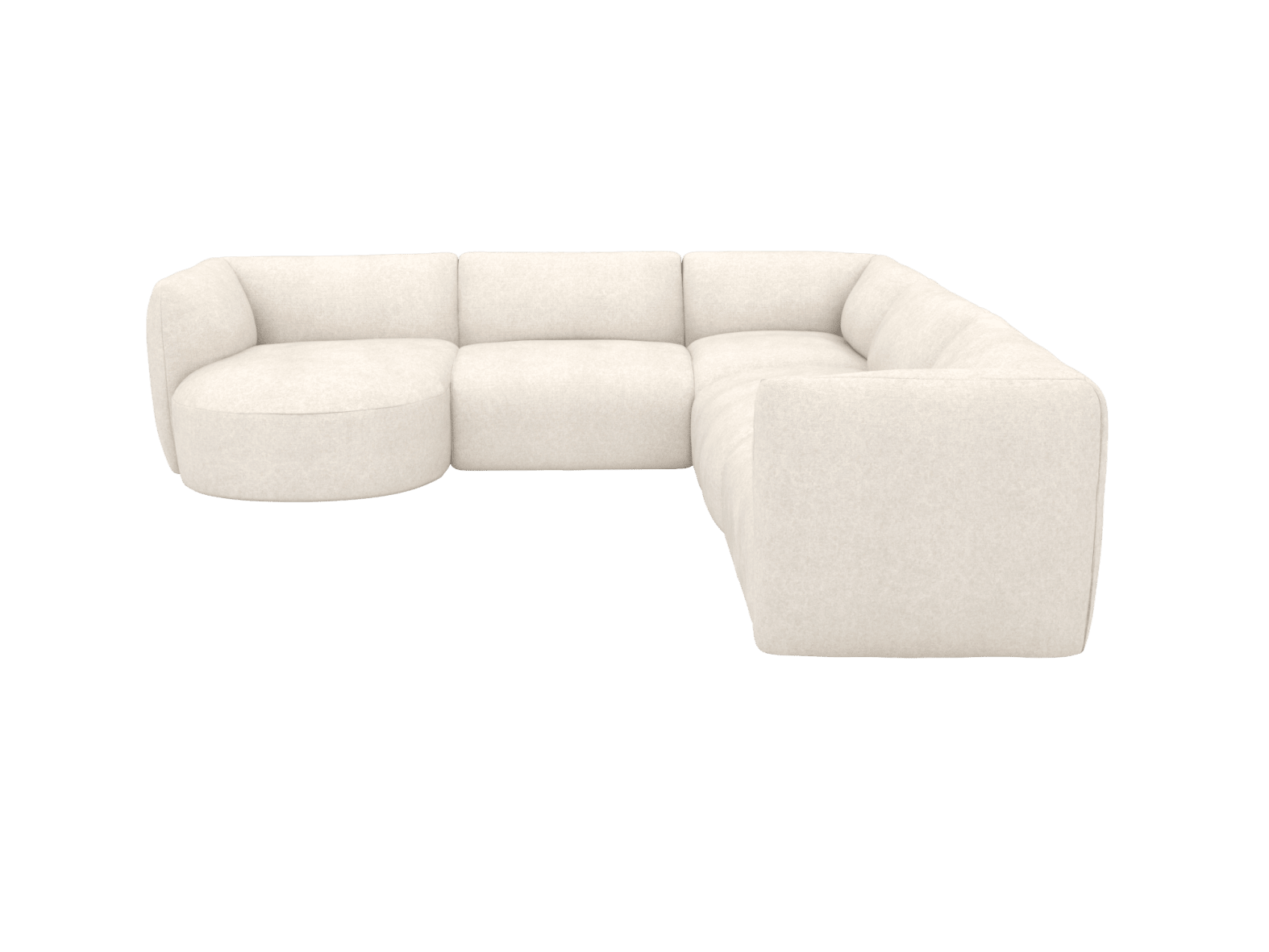 Buy Dillon Tribute Ice Corner Modular Sofa with Chaise LAF - 5 Seater ...
