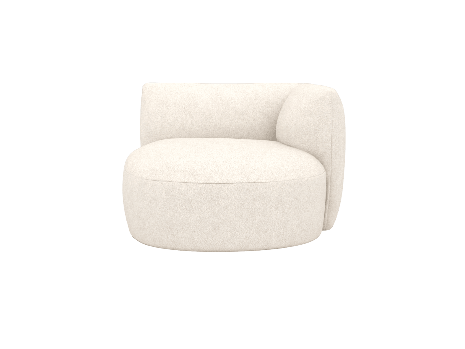Buy Dillon Noa Fog Round Chaise Right Arm Facing Module - Elme Living ...
