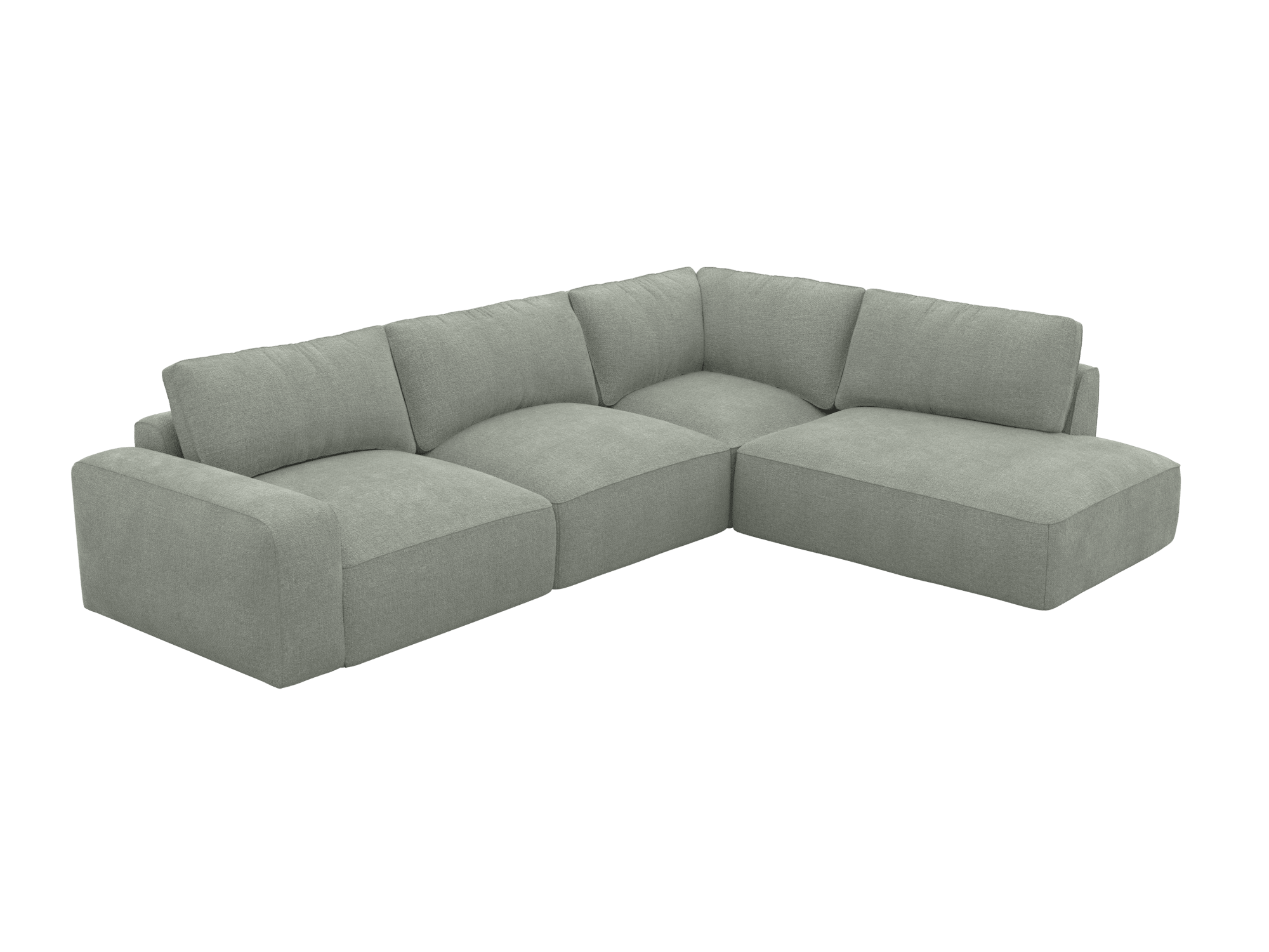 Buy River Avon Sage Corner Modular Sofa with Right Terminal - 4 Piece ...