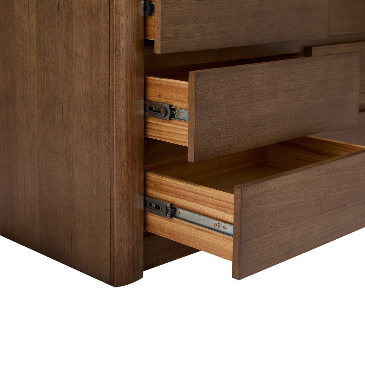 Buy Bellambi Dark Messmate Dresser - 6 Drawer - James Lane Australia