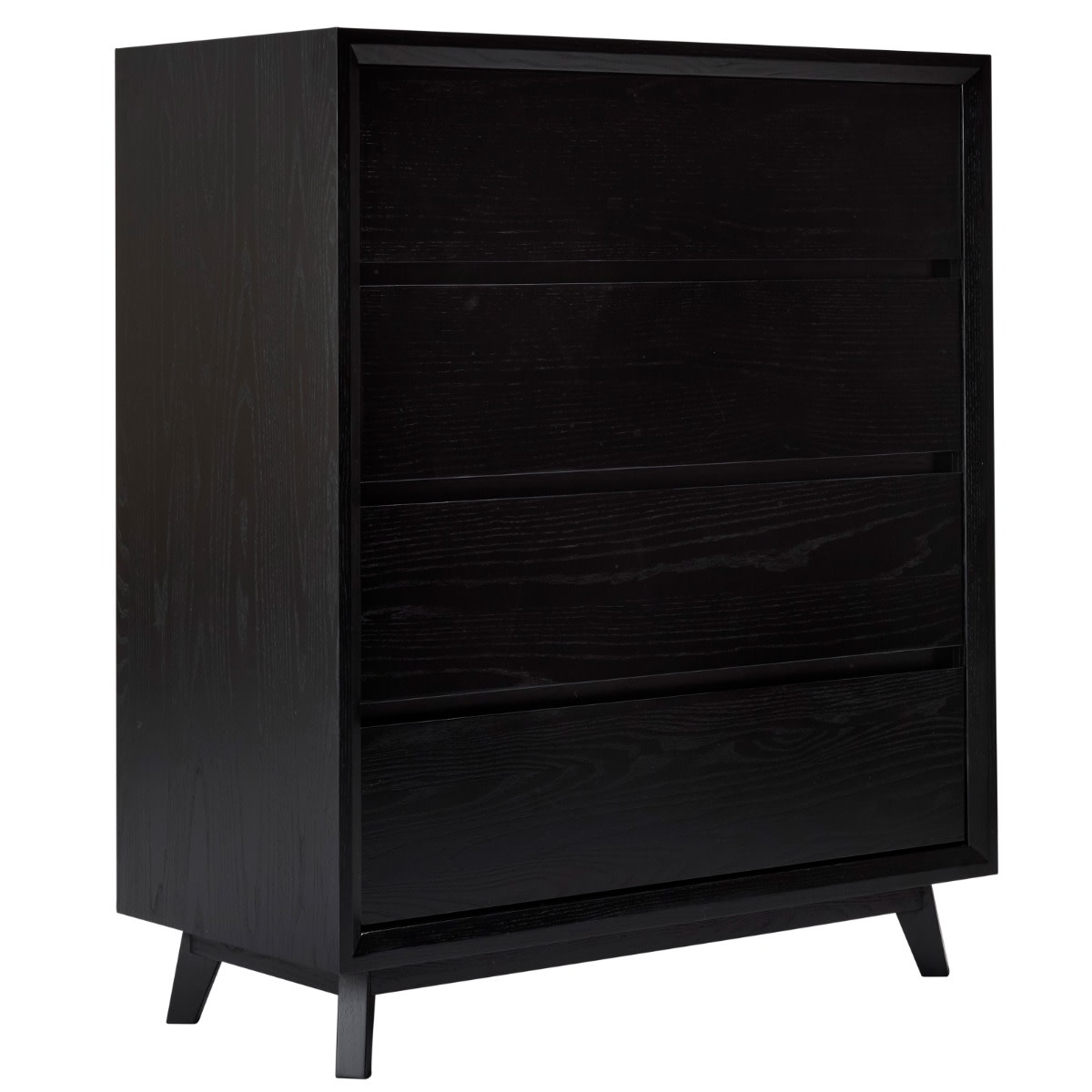 Shop Morgan Oak Tallboy Black - 4 Drawer at Sleeping Giant Australia Shop Morgan Oak Tallboy Black - 4 Drawer at Sleeping Giant Australia