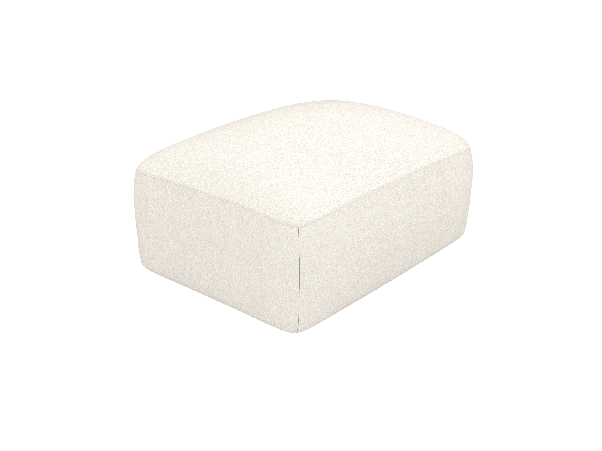 Buy River Boucle Ivory Ottoman - James Lane Australia