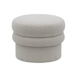 Bolo Mushroom Boucle Pumice Storage Ottoman