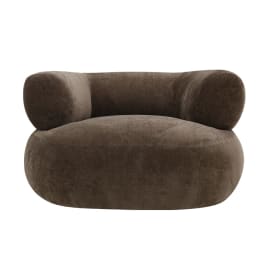 Colette Muse Chocolate Swivel Armchair