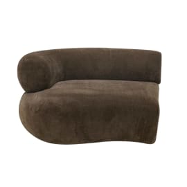 Colette Muse Chocolate 1.5 Seater Left Arm Facing Chair Module