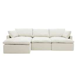 Retreat Toorak Pearl Chaise Sofa Left Arm Facing