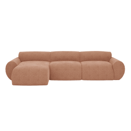 Malmo Muse Dusk Chaise Left Arm Facing Sofa - 3 Seater