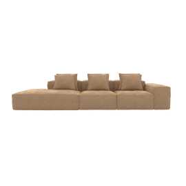 Riley Avon Honey 4 Seater Terminal Left Modular Sofa