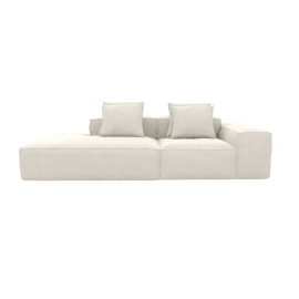 Riley California Ivory Modular Sofa - 1x Arm, 1x Armless, 1x Left Terminal