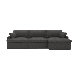 Retreat California Charcoal Chaise Sofa Right Arm Facing