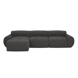 Malmo California Charcoal Sofa with Ottoman - 4 Piece