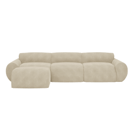 Malmo Avon Taupe Sofa with Ottoman - 4 Piece
