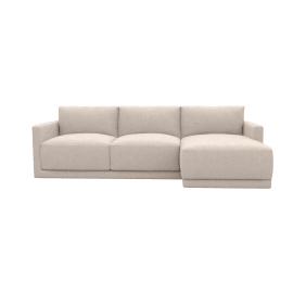 Haven Apt Boucle Pumice Chaise Right Facing Sofa