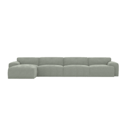Chaise Sofa Left Facing - 4 Seater