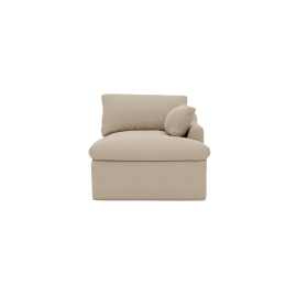 Retreat Blaze Latte Chaise Sofa Right Arm Facing