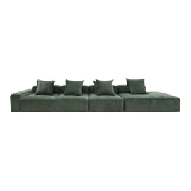 Riley Muse Forest Modular Sofa - 1x Arm, 3x Armless, 1x Right Terminal