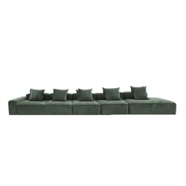 Riley Muse Forest Modular Sofa - 1x Arm, 4x Armless, 1x Right Terminal