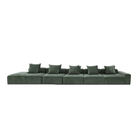 Riley Muse Forest Modular Sofa - 1x Arm, 4x Armless, 1x Left Terminal