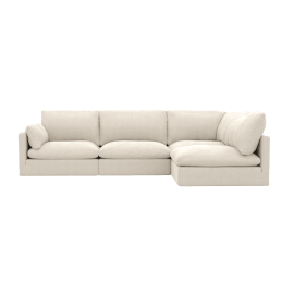 Willow Muse Flax Corner Sofa - 4 Seater RAF Terminal