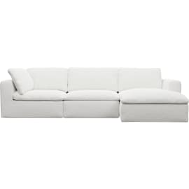 Cloud Deep Noa Fog Right Facing Modular Sofa - 3 Seater Chaise