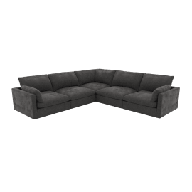 Willow California Charcoal Corner Sofa - 5 Seater