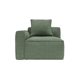 Riley Apt Tribute Dark Jade Left Arm Facing Chair Module