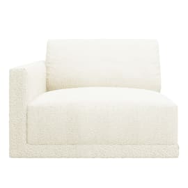 Haven Boucle Ivory Left Arm Facing Chair Module
