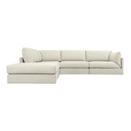 Finley Toorak Pearl Modular Sofa - 5 Seater LAF Terminal