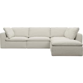 Cloud Deep Boucle Ivory Modular Sofa - 5 Piece
