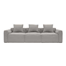 Riley Apt Boucle Pumice Sofa - 3 Seater