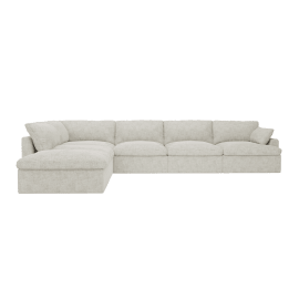 Retreat Avon Mineral Modular Sofa - 6 Seater LAF Terminal