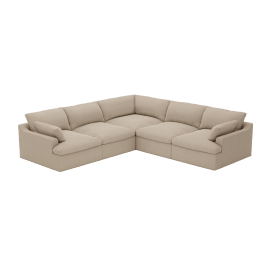 Retreat Blaze Latte Corner Sofa - 5 Seater