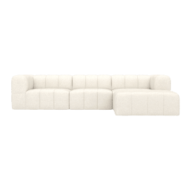 Modular Sofa with Ottoman - 3 Seater
