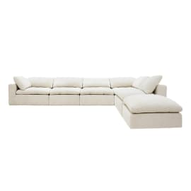 Cloud Deep Muse Flax Modular Sofa - 6 Piece
