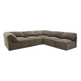 Kai Tribute Walnut Modular Sofa - 5 Seater