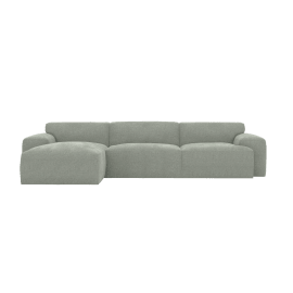 Chaise Sofa Left Facing - 3 Seater