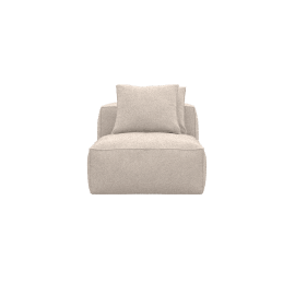Riley Boucle Pumice Armless Sofa Module