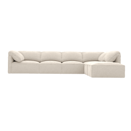 Modular Sofa with Ottoman - 5 Seater