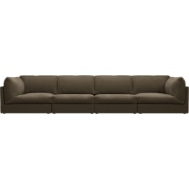 Finley Tribute Walnut Modular Sofa - 4 Seater