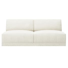 Haven Boucle Ivory 2 Seater Armless Sofa Module